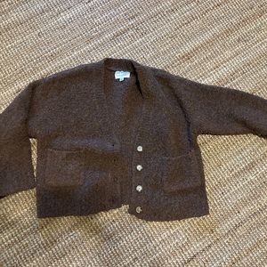 Le Bon Shoppe Chaud Cardigan Brown Espresso M/L
